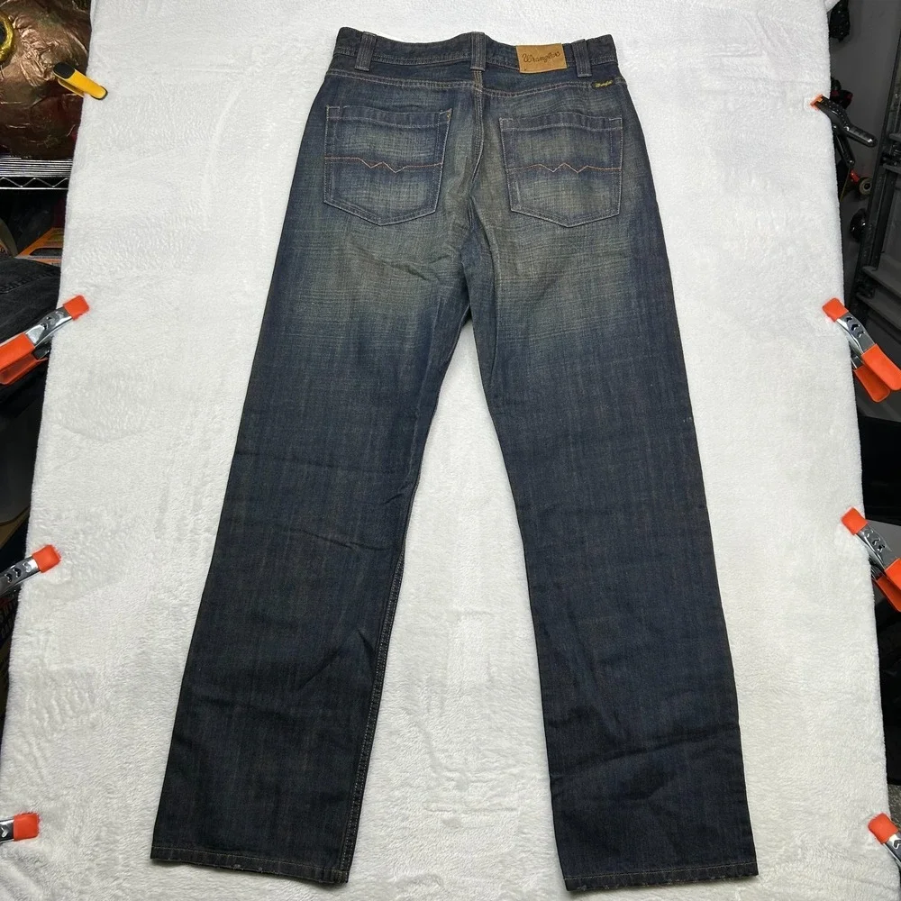 Wrangler Straight Leg Jeans Men's Blue Denim Mid Rise Classic Y2K‎ - 34X33.5